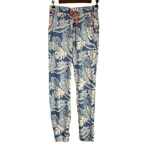 Boden Girls 15Y Blue White Jogger Beach Pants